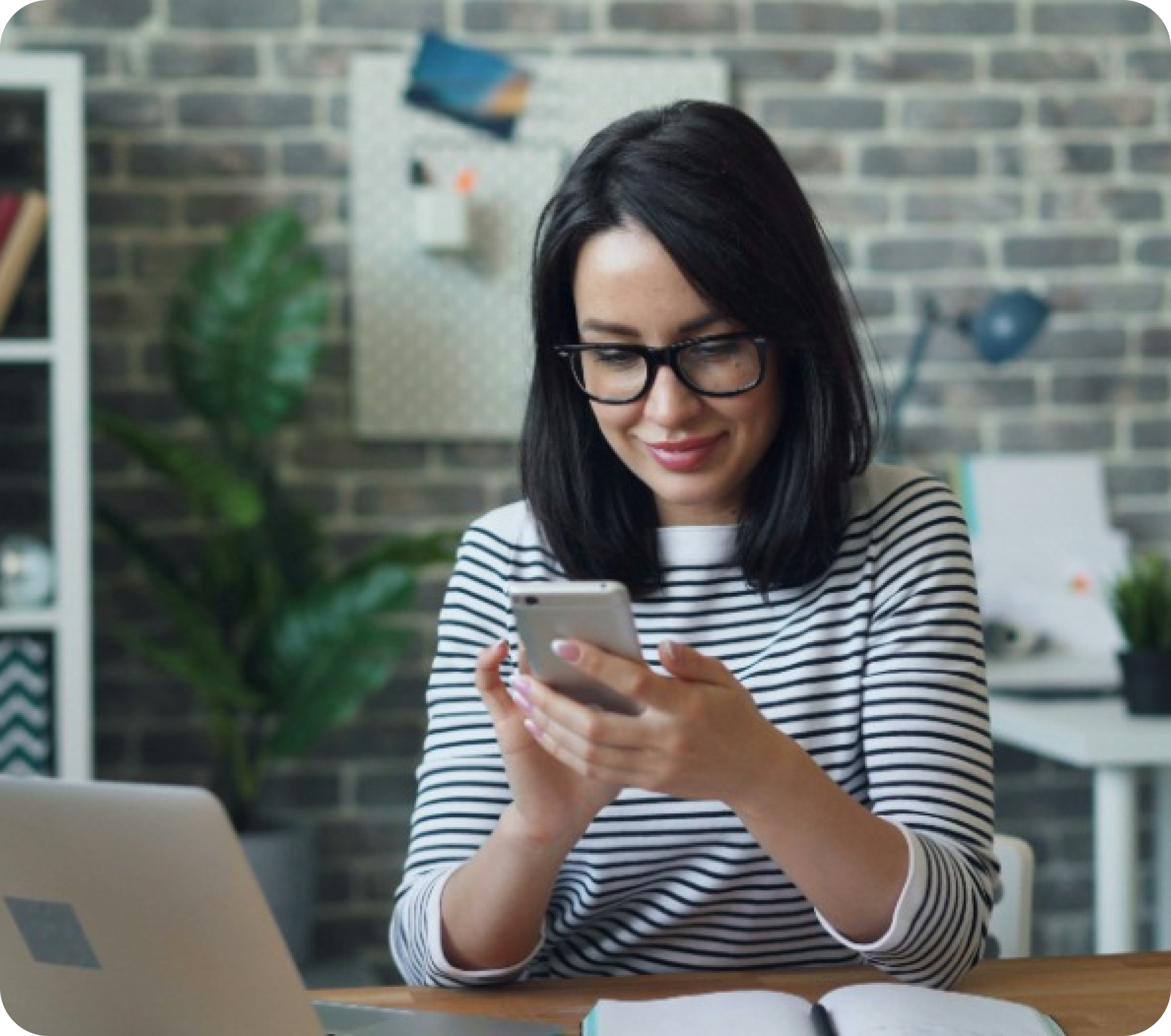 Woman with phone